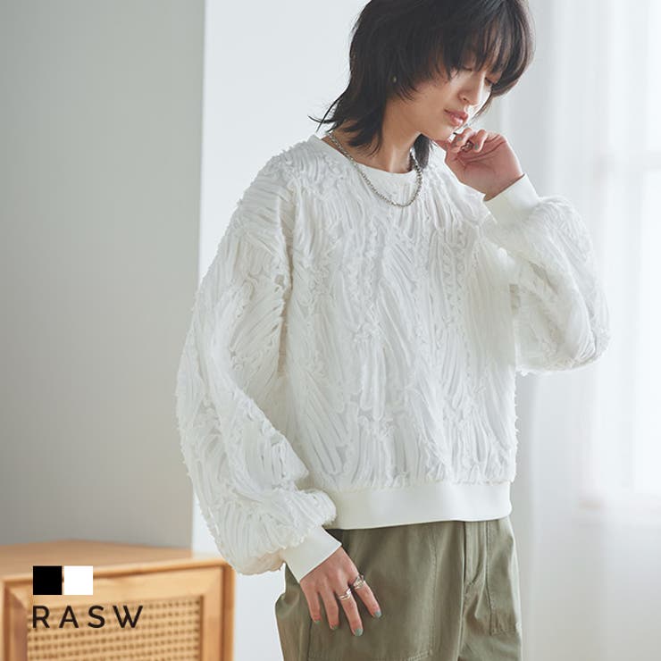 コード刺繍ブラウス ブラウス コードレース[品番：PRTW0005241
