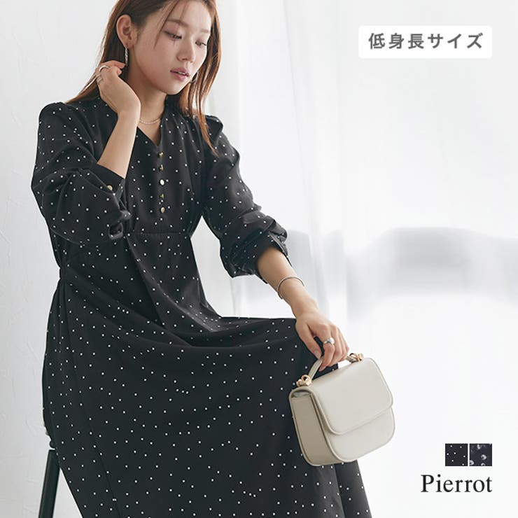 選べる柄ギャザーシェイプワンピース ワンピース 花柄 | Pierrot | 詳細画像1 