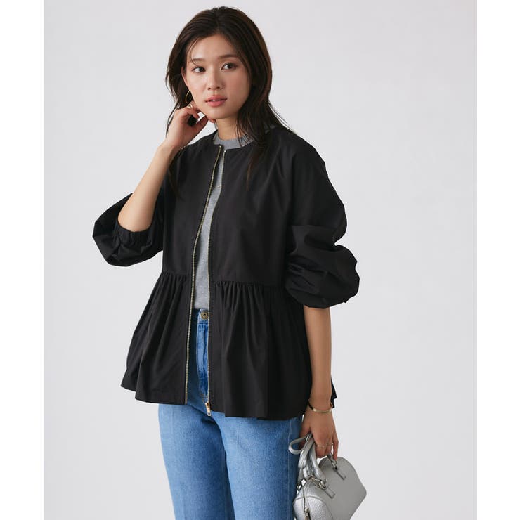 ヘムフレアノーカラーブルゾン ブルゾン ヘムフレア | Pierrot | 詳細画像29 