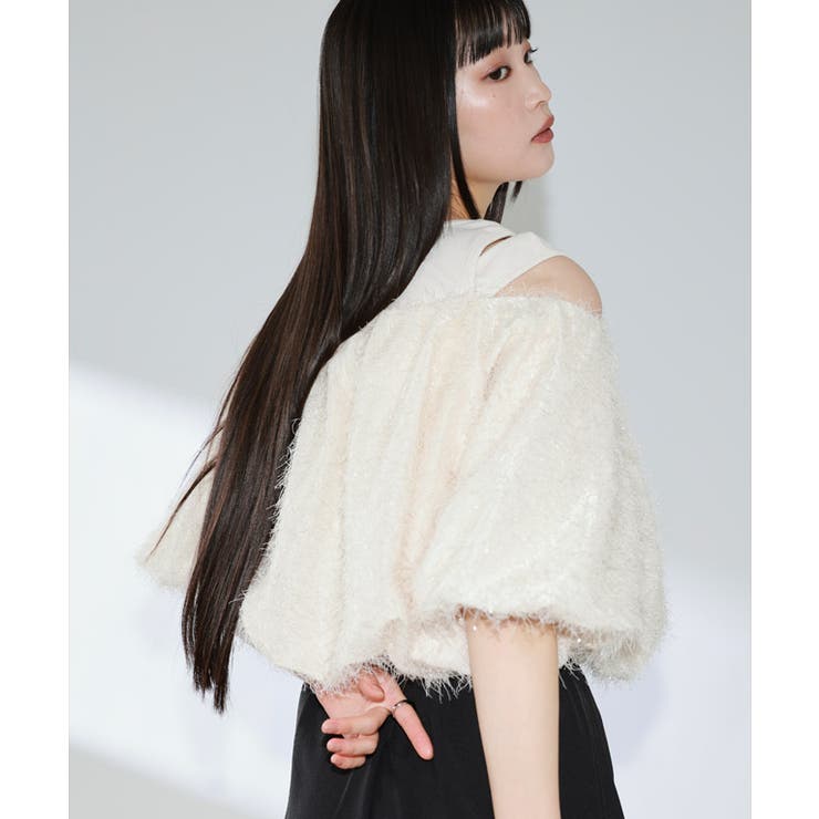 [ECLAM]タンク付きオフショルプルオーバー プルオーバー タンクトップ | Pierrot | 詳細画像4 