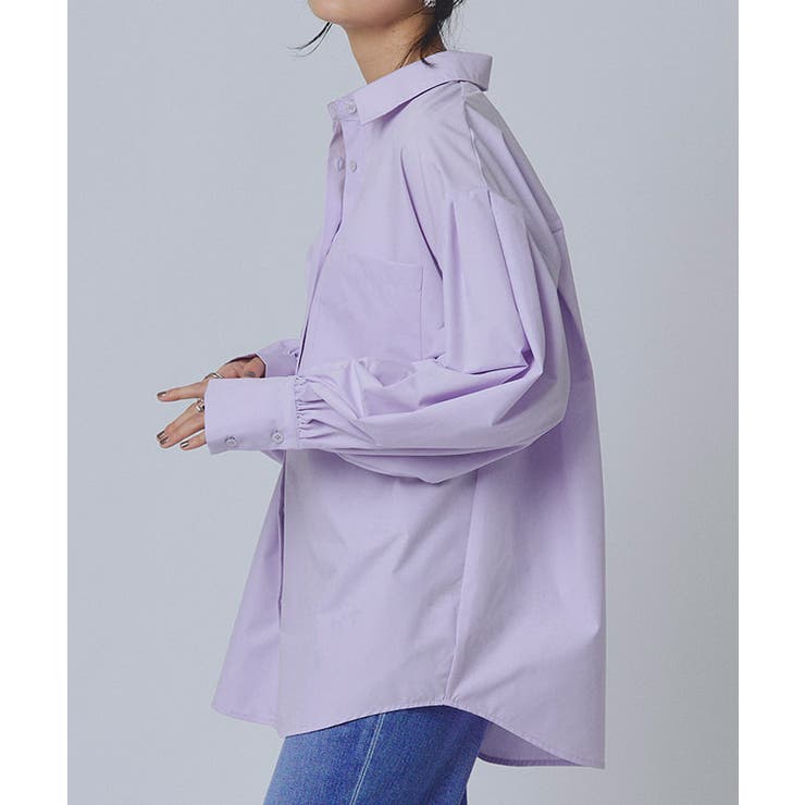 [RASW]ボリュームスリーブオーバーシャツ シャツ オーバーサイズ | Pierrot | 詳細画像7 