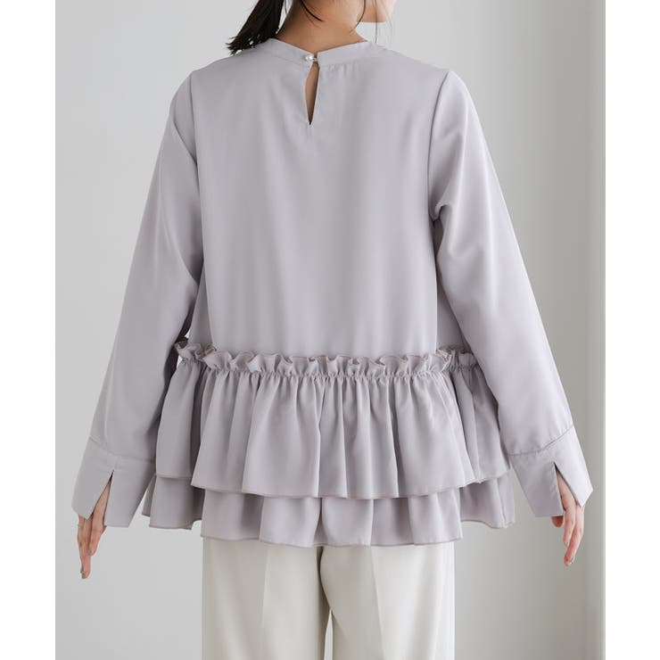 ヘムフリルアシメブラウス ブラウス アシメトリー | Pierrot | 詳細画像9 
