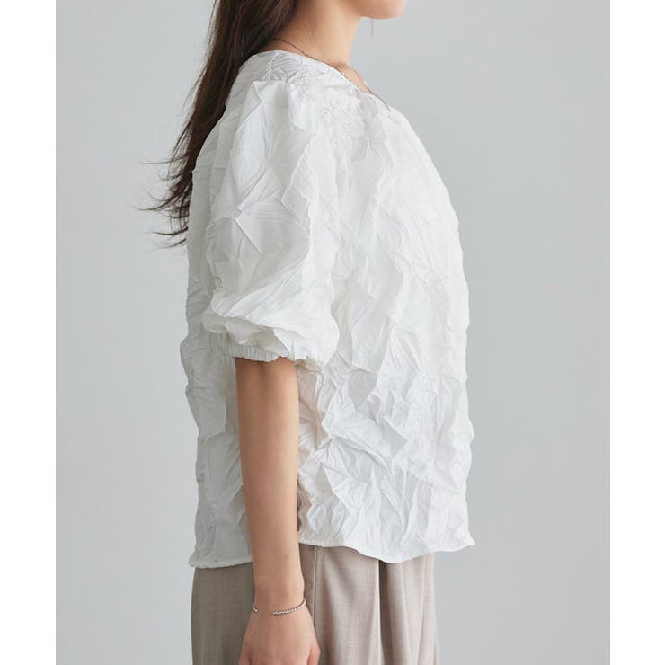 ワッシャーボリュームスリーブブラウス ブラウス ボリュームスリーブ | Pierrot | 詳細画像8 