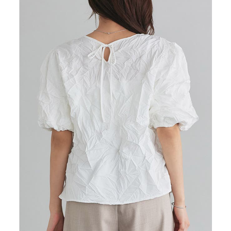 ワッシャーボリュームスリーブブラウス ブラウス ボリュームスリーブ | Pierrot | 詳細画像9 