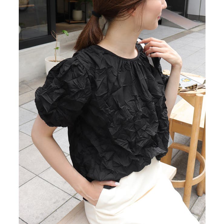 ワッシャーボリュームスリーブブラウス ブラウス ボリュームスリーブ | Pierrot | 詳細画像30 