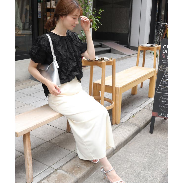 ワッシャーボリュームスリーブブラウス ブラウス ボリュームスリーブ | Pierrot | 詳細画像31 