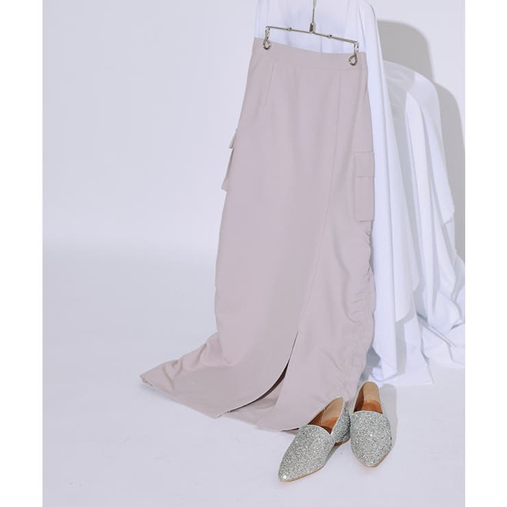 [ECLAM]サイドギャザーカーゴスカート スカート カーゴ | Pierrot | 詳細画像2 