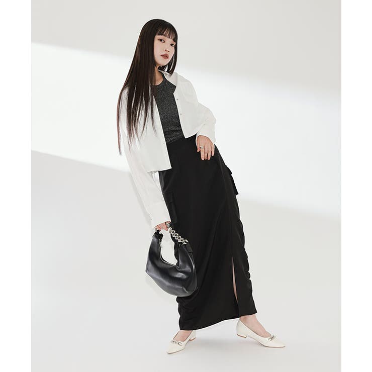 AMBIDEX Store △80/2強撚Cギャバ ベントヘムパンツ(S クロ): yuni
