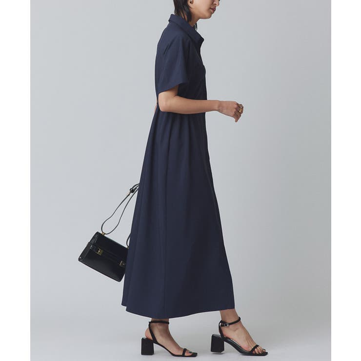 ウエストドロストシャツワンピース シャツワンピース 比翼仕立て | Pierrot | 詳細画像9 