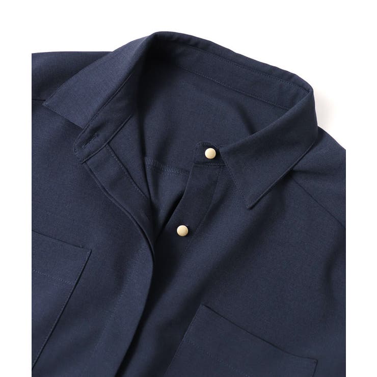 ウエストドロストシャツワンピース シャツワンピース 比翼仕立て | Pierrot | 詳細画像11 