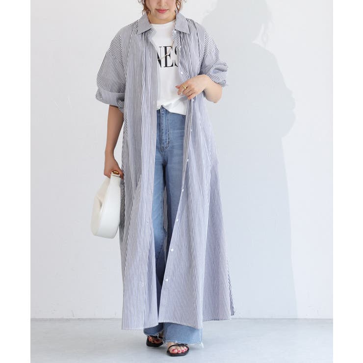 [RASW]ボリュームシャツワンピース シャツワンピース コットン素材 | Pierrot | 詳細画像30 