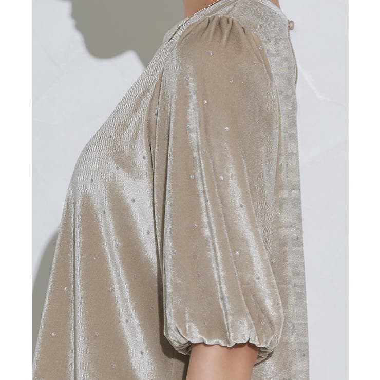 ラメドットベロアトップス ラメ ベロア | Pierrot | 詳細画像5 