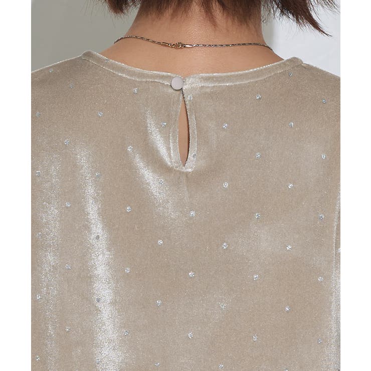 ラメドットベロアトップス ラメ ベロア | Pierrot | 詳細画像6 