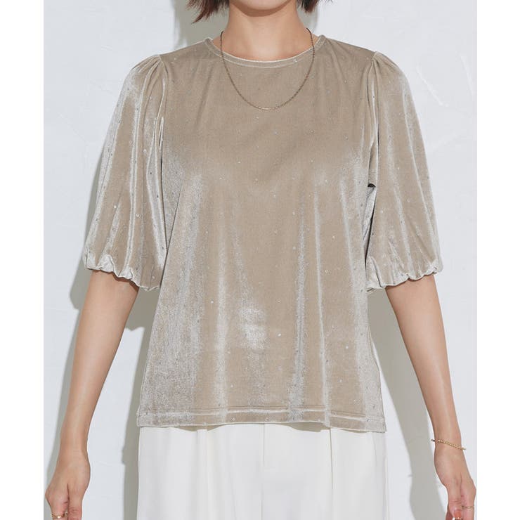 ラメドットベロアトップス ラメ ベロア | Pierrot | 詳細画像7 