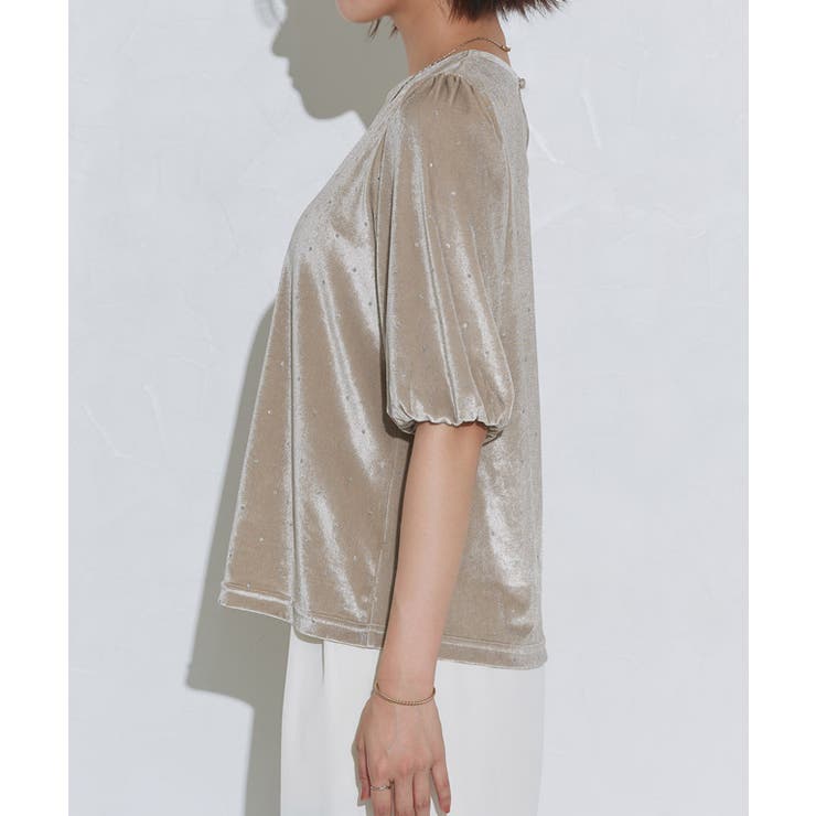 ラメドットベロアトップス ラメ ベロア | Pierrot | 詳細画像8 