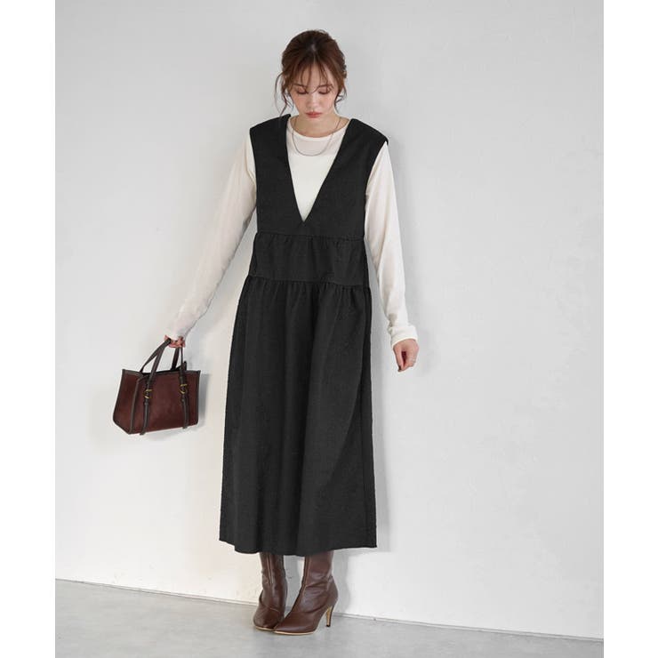 ふくれジャカードティアードジャンパースカート ジャンパースカート | Pierrot | 詳細画像21 