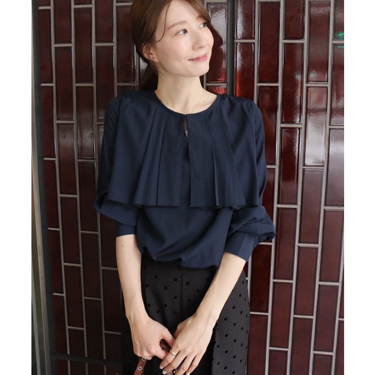 タックケープ風ブラウス ブラウス タック | Pierrot | 詳細画像27 