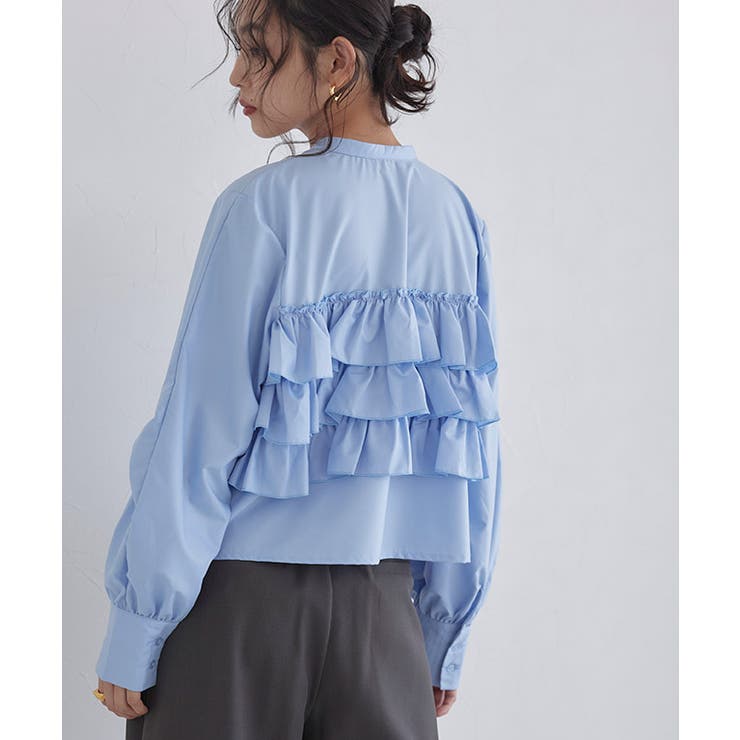 [ECLAM] プリーツフリルブラウス ブラウス | Pierrot | 詳細画像11 