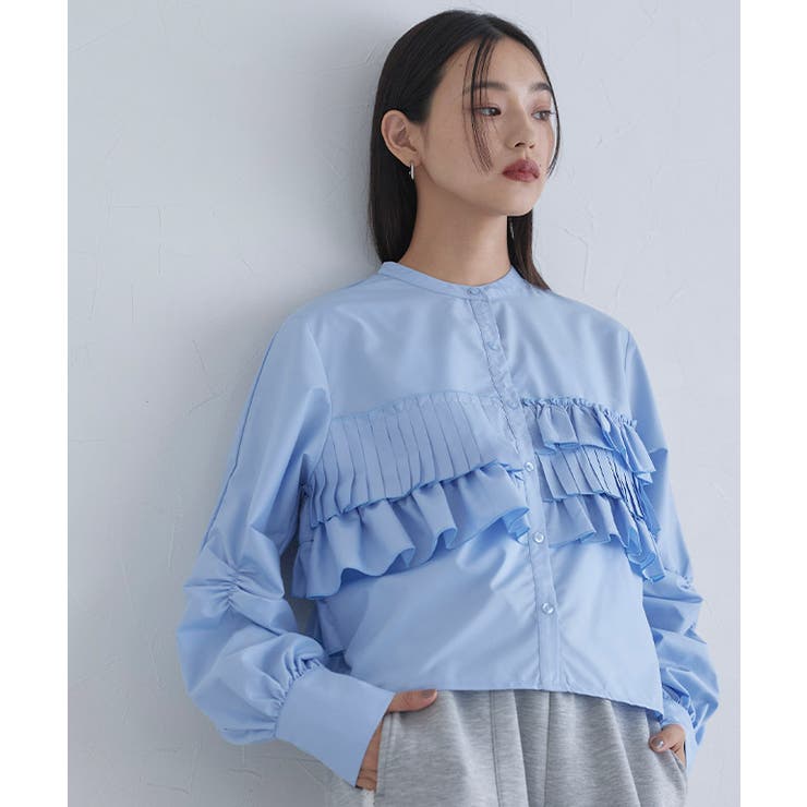 [ECLAM] プリーツフリルブラウス ブラウス | Pierrot | 詳細画像15 