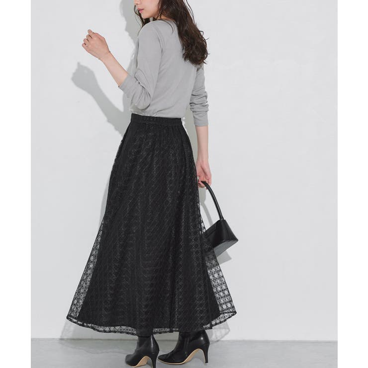 シアーチェックフレアスカート スカート フレア | Pierrot | 詳細画像20 