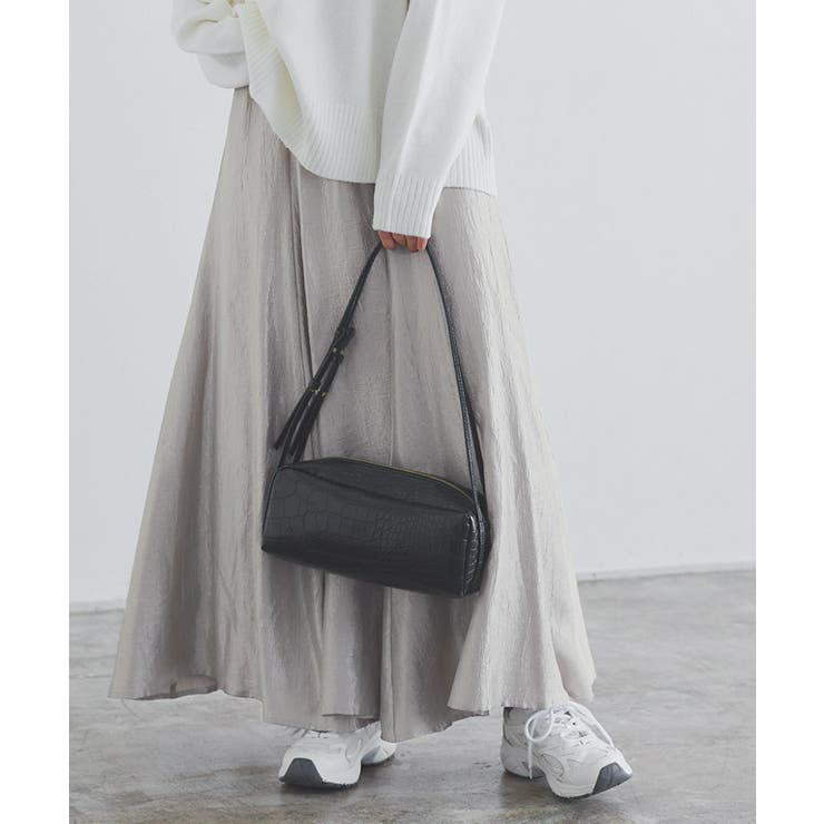 グレー | シャイニーグロスフレアスカート スカート フレア | Pierrot