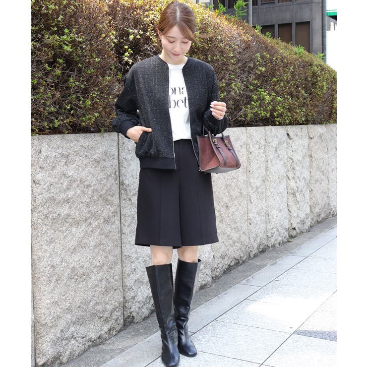 ツイードブルゾン ブルゾン ツイード[品番：PRTW0005625