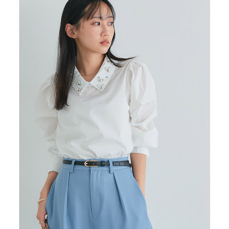 ビジュー襟ボリュームスリーブブラウス ブラウス ビジュー | Pierrot | 詳細画像22 