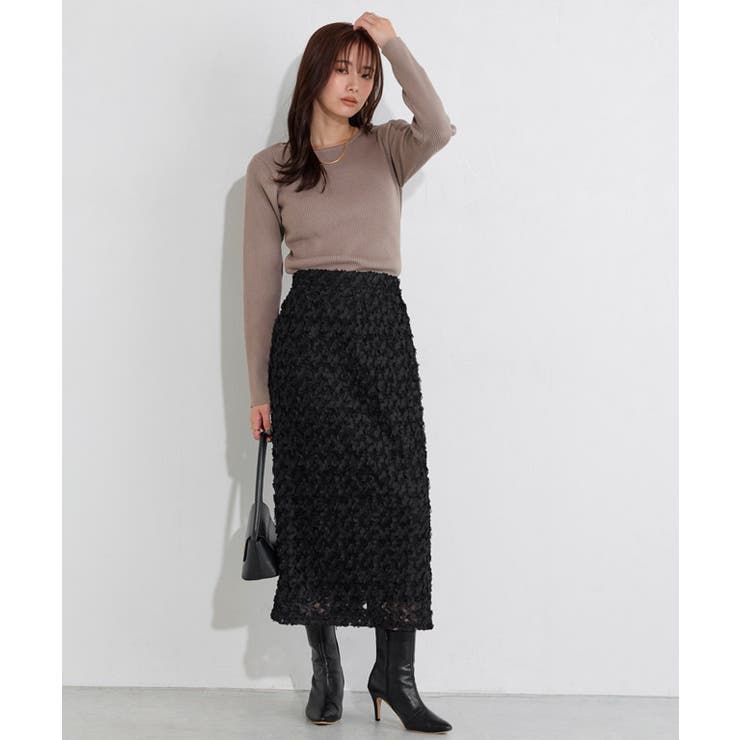 フラワージャカードＩラインスカート スカート Iライン | Pierrot | 詳細画像29 