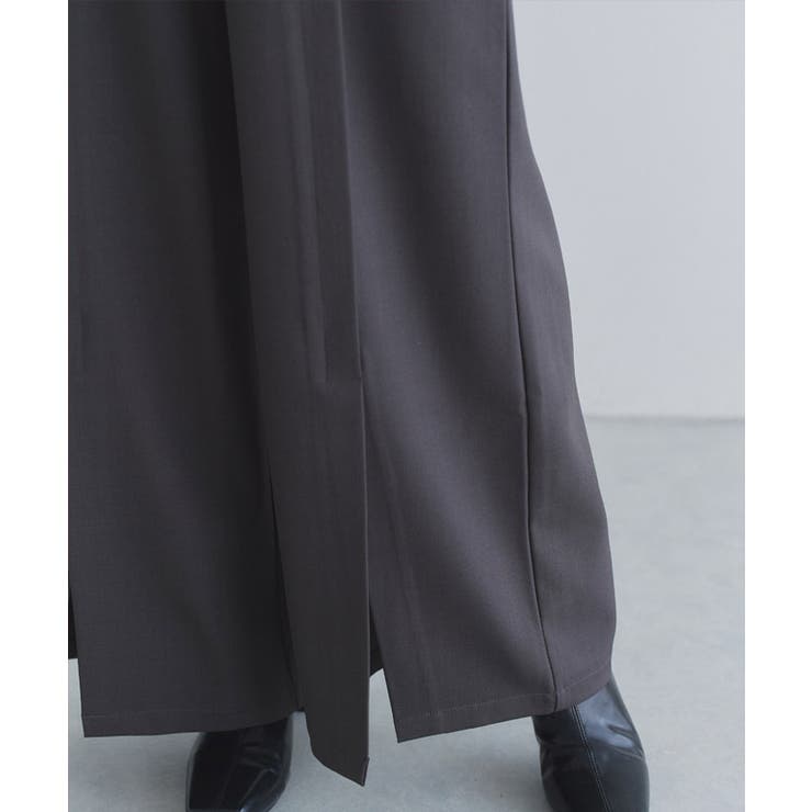 [ECLAM] フロントスリットワイドパンツ パンツ | Pierrot | 詳細画像4 