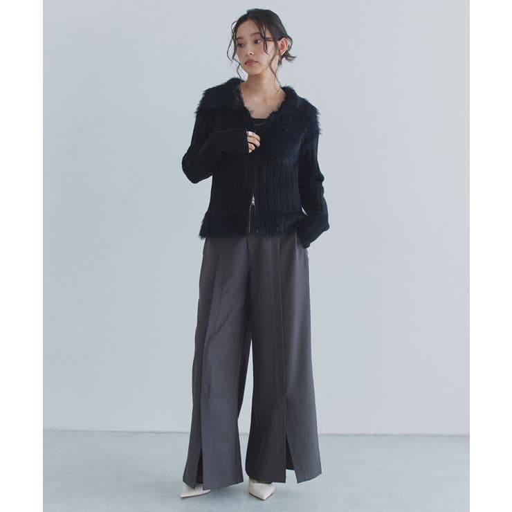 [ECLAM] フロントスリットワイドパンツ パンツ | Pierrot | 詳細画像20 