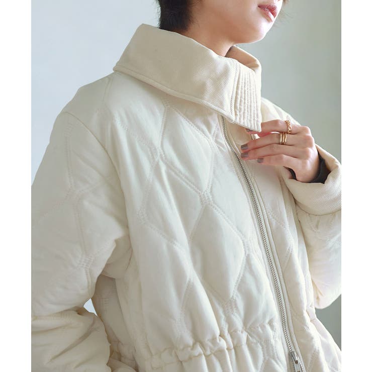 デザインキルトドロストコート キルティング ドロスト | Pierrot | 詳細画像20 