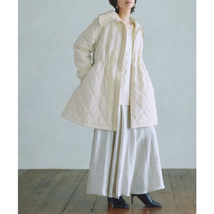 デザインキルトドロストコート キルティング ドロスト | Pierrot | 詳細画像22 