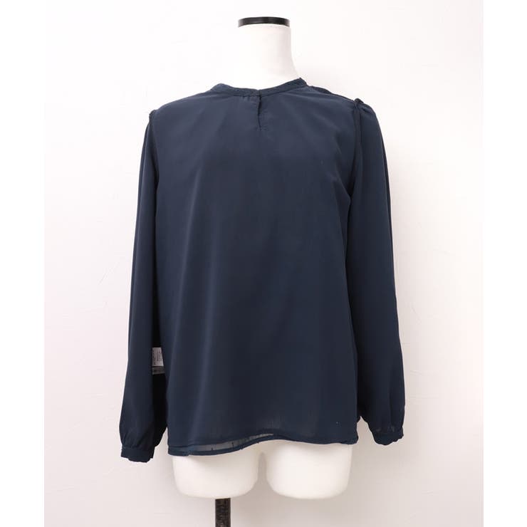 タックデザインドビーシフォンブラウス ドット 上品 | Pierrot | 詳細画像11 