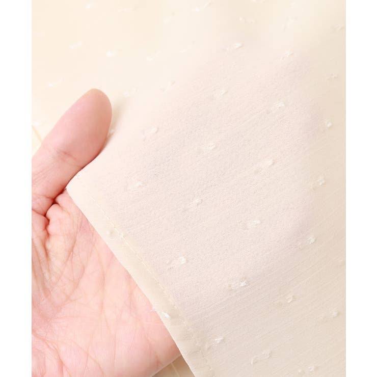 タックデザインドビーシフォンブラウス ドット 上品 | Pierrot | 詳細画像12 