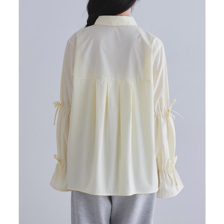 [ECLAM]キャンディースリーブタックシャツ 着映え プリーツ | Pierrot | 詳細画像12 