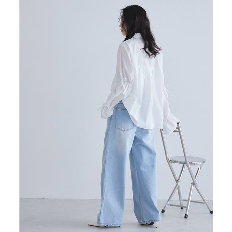 [ECLAM]キャンディースリーブタックシャツ 着映え プリーツ | Pierrot | 詳細画像26 