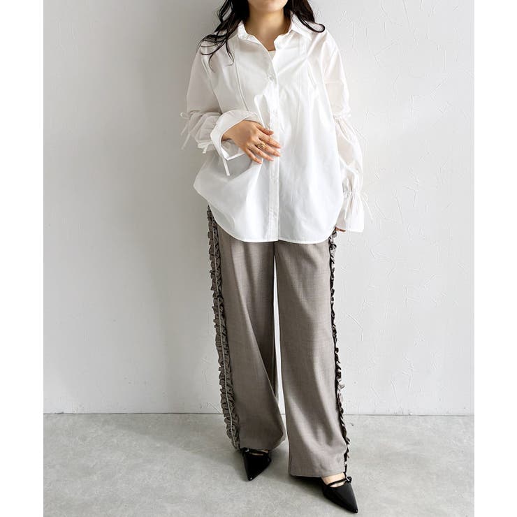 [ECLAM]キャンディースリーブタックシャツ 着映え プリーツ | Pierrot | 詳細画像29 