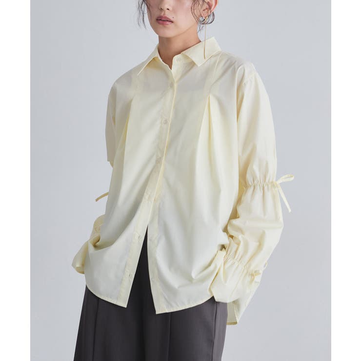 [ECLAM]キャンディースリーブタックシャツ 着映え プリーツ | Pierrot | 詳細画像18 