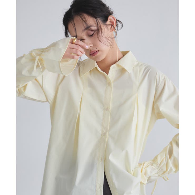 [ECLAM]キャンディースリーブタックシャツ 着映え プリーツ | Pierrot | 詳細画像19 