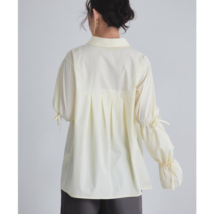 [ECLAM]キャンディースリーブタックシャツ 着映え プリーツ | Pierrot | 詳細画像20 