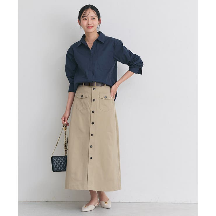 ポケットデザインツイルスカート ナロースカート ハリ感 | Pierrot | 詳細画像27 