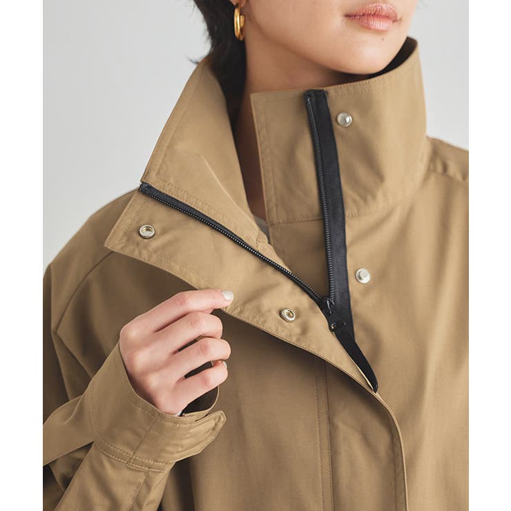 [RASW]スタンドカラーロングライトコート ロングコート ウエスト | Pierrot | 詳細画像5 