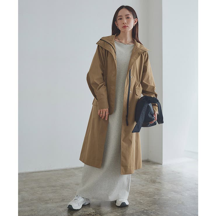 [RASW]スタンドカラーロングライトコート ロングコート ウエスト | Pierrot | 詳細画像19 