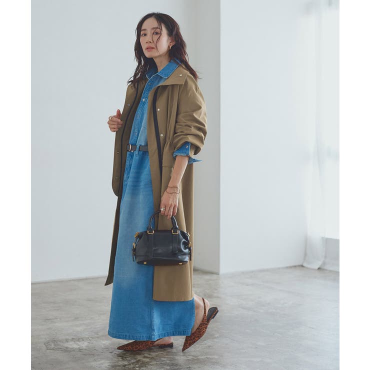 [RASW]スタンドカラーロングライトコート ロングコート ウエスト | Pierrot | 詳細画像22 