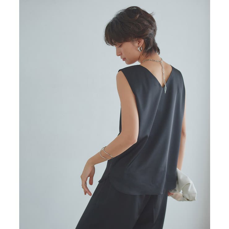 [RASW]2wayサテンタンクトップ 光沢 滑らか | Pierrot | 詳細画像21 