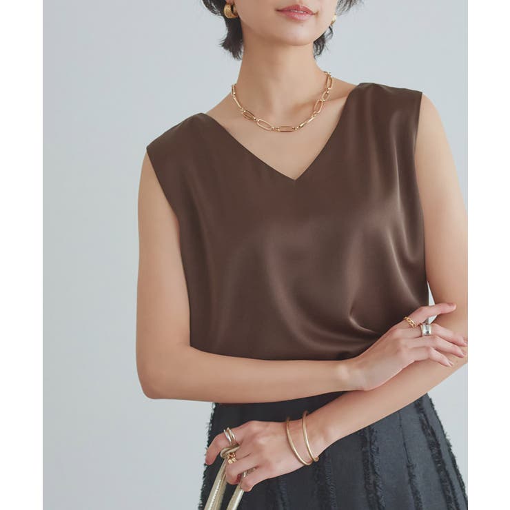 [RASW]2wayサテンタンクトップ 光沢 滑らか | Pierrot | 詳細画像26 