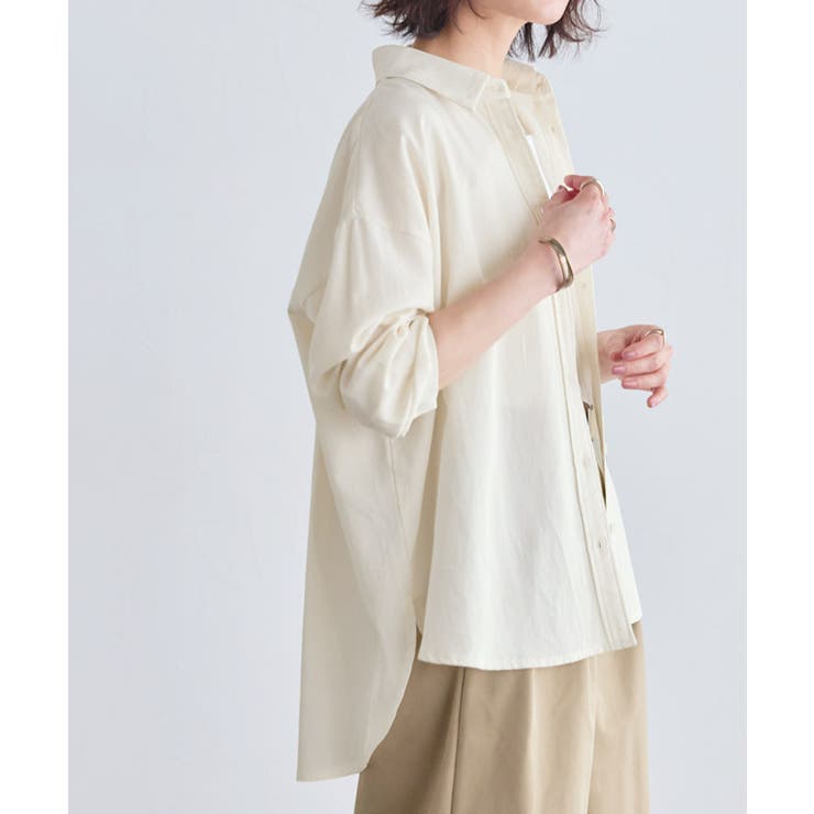 綿混オーバーサイズシャツ 涼しげ 暑い | Pierrot | 詳細画像29 