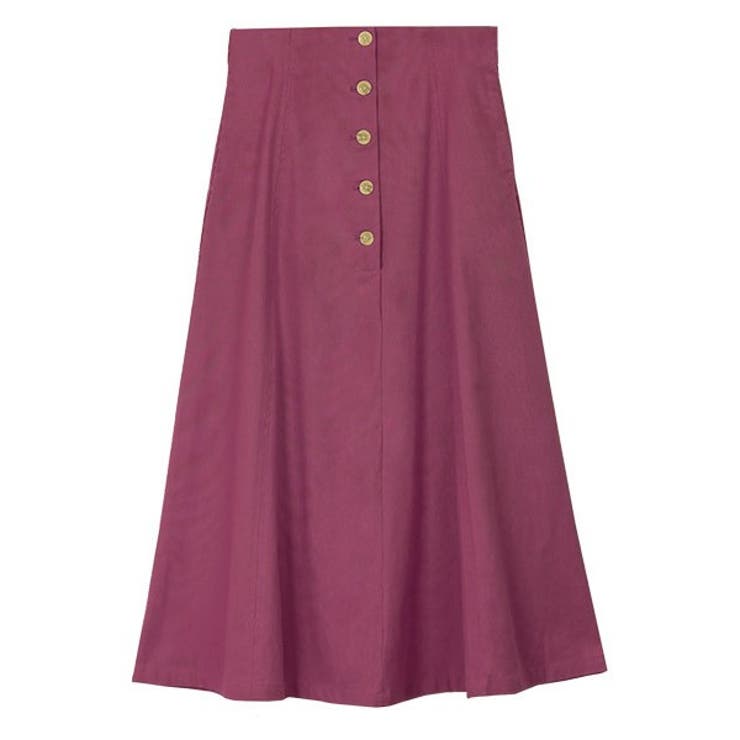 ベリー | 綿プリペラ フレアロングスカートフレアスカート ウエストゴム ロング丈 フロン | Pierrot