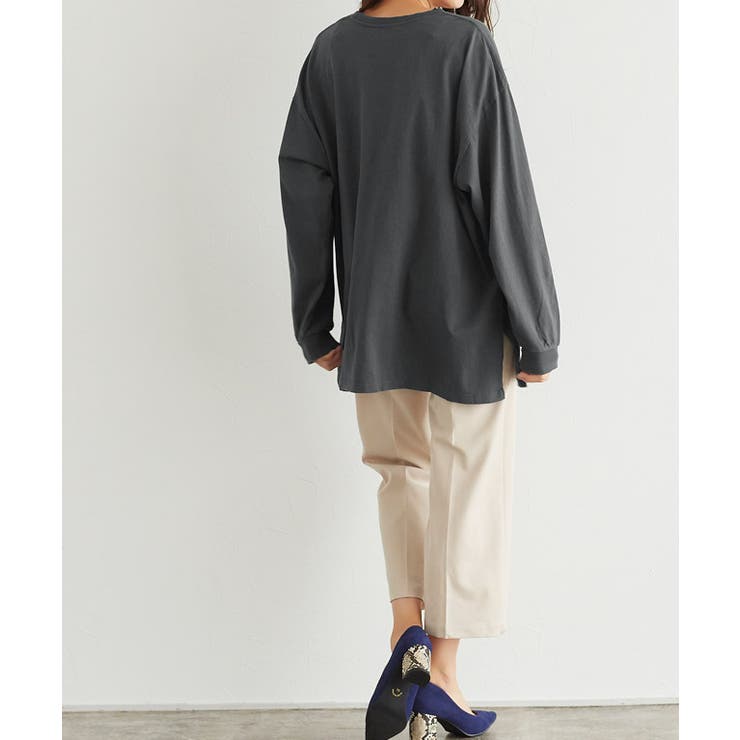 オーバーサイズロンT ロンT ロングTシャツ Tシャツ 長袖