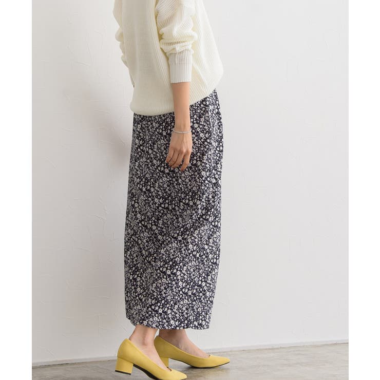 花柄スカート フレアスカート 花柄 ロング丈 ボトムス  スカート ロング | Pierrot | 詳細画像4 